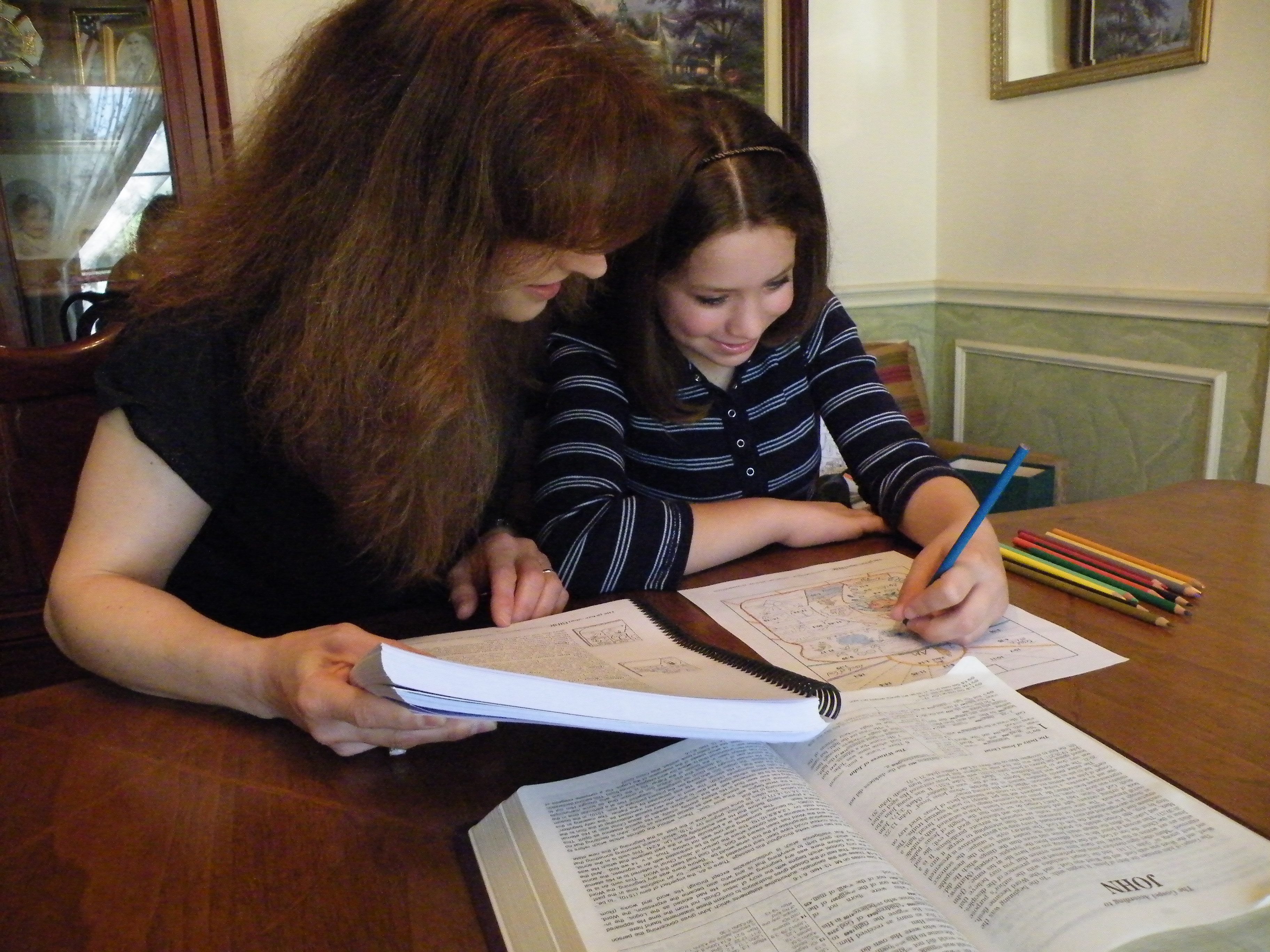 Studying Picture Smart Bible together